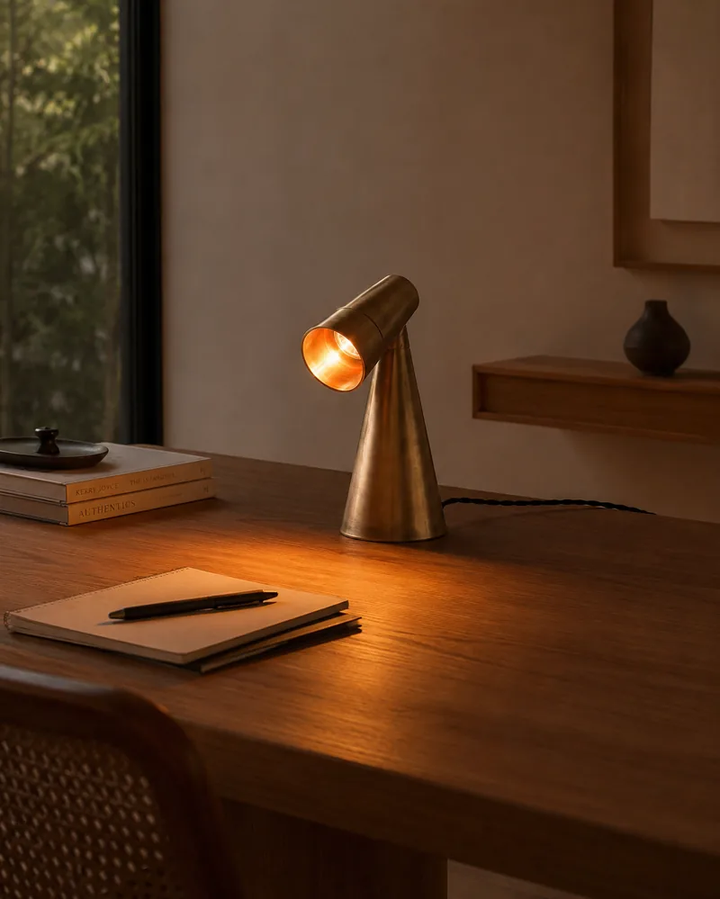 Milieu lamp, warm light